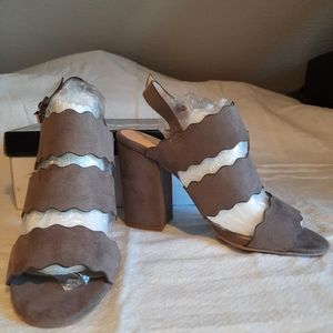 Qupid Block Heel Sandals